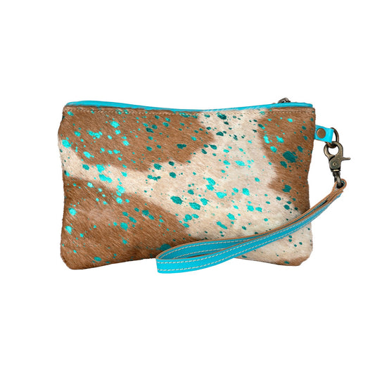 Glitzy Turquoise Pouch
