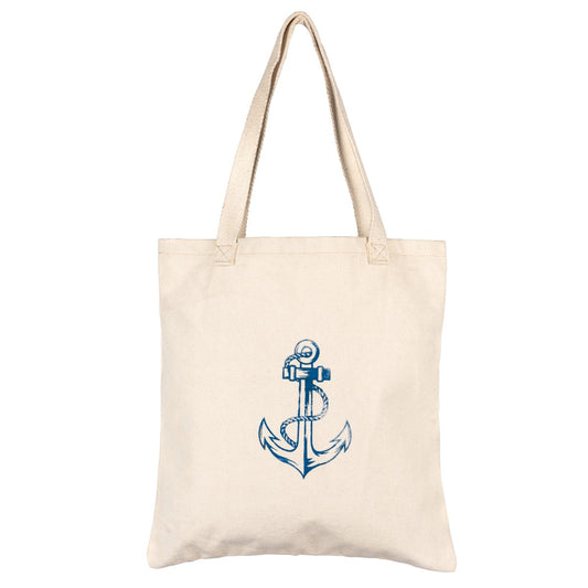 Anchor Print Shopping Bag