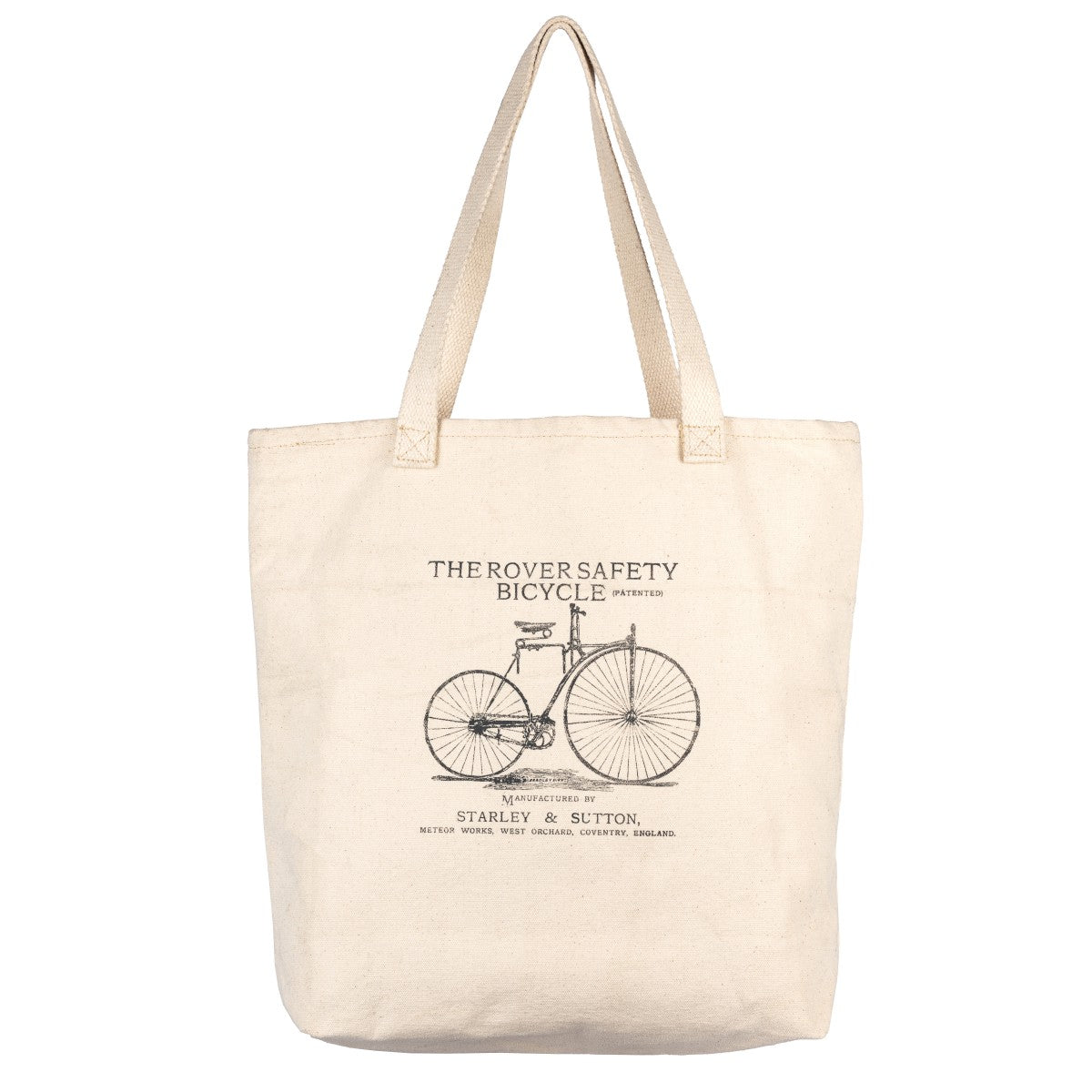 Vintage Cycle Print Shopping Bag