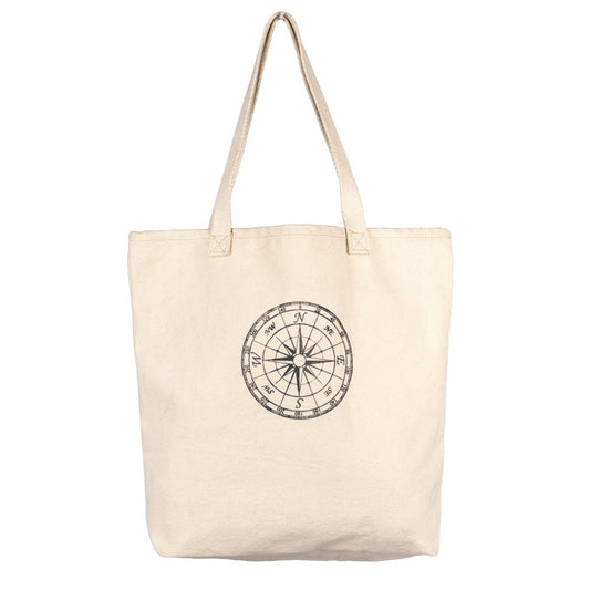 Compass Print Shoppping Bag