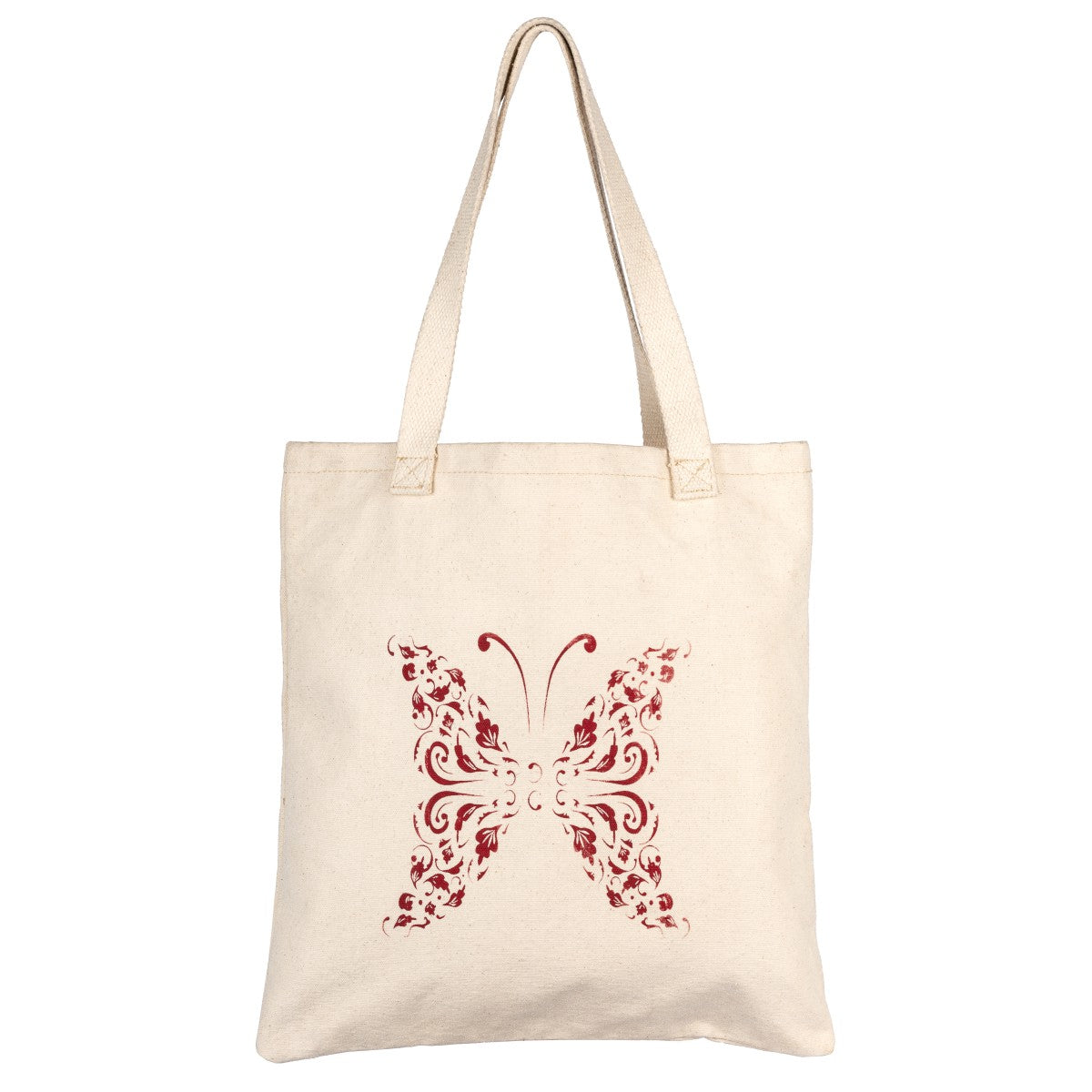 Butterfly Print Shopping Bag