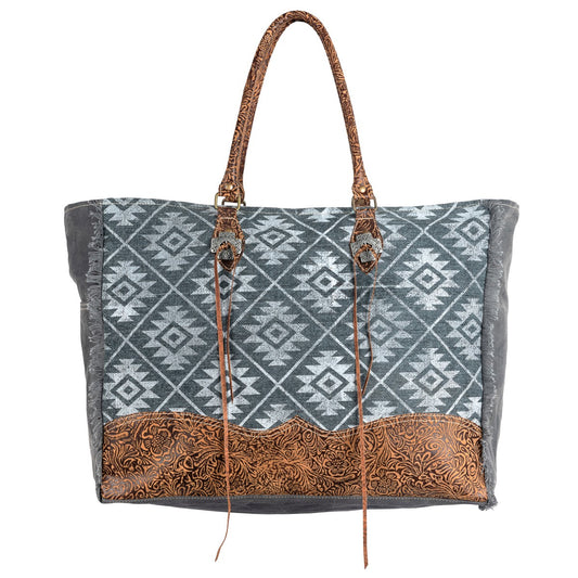 Aztec Print Weekender Bag