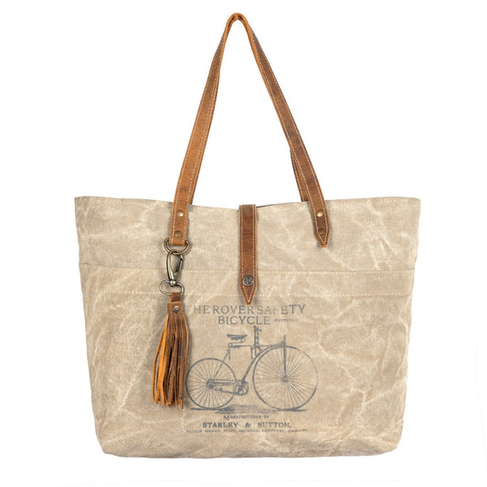 Camel Washed Tote Bag