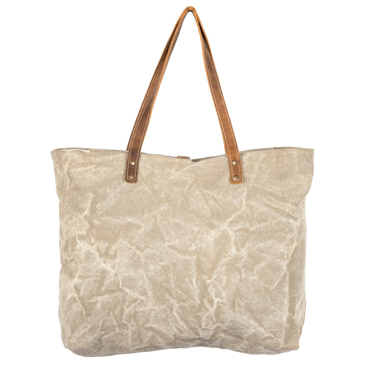 Camel Washed Tote Bag