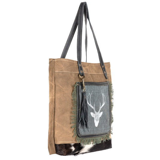 White Deer Tote Bag
