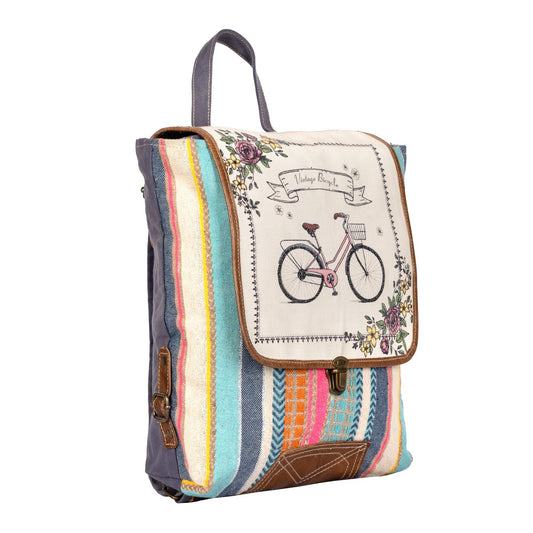 Bicycle Print Backpack