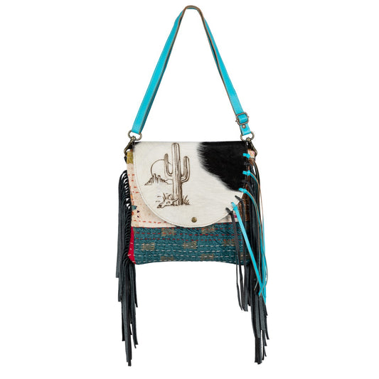 Cactus Engraving Crossbody