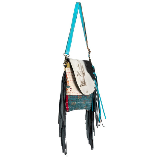 Cactus Engraving Crossbody