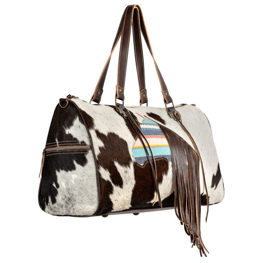 Horse Fringe Hairon Duffle Bag
