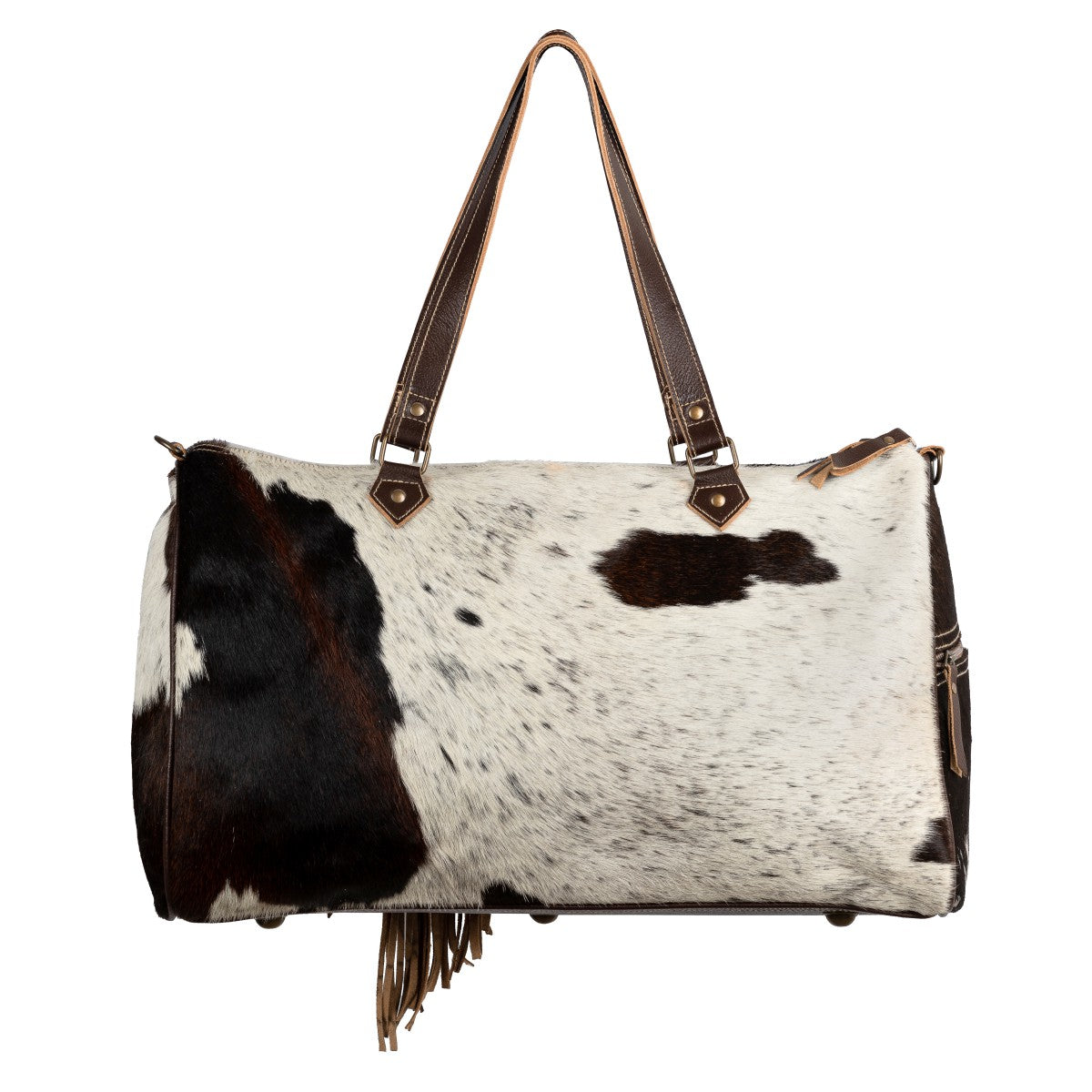 Horse Fringe Hairon Duffle Bag