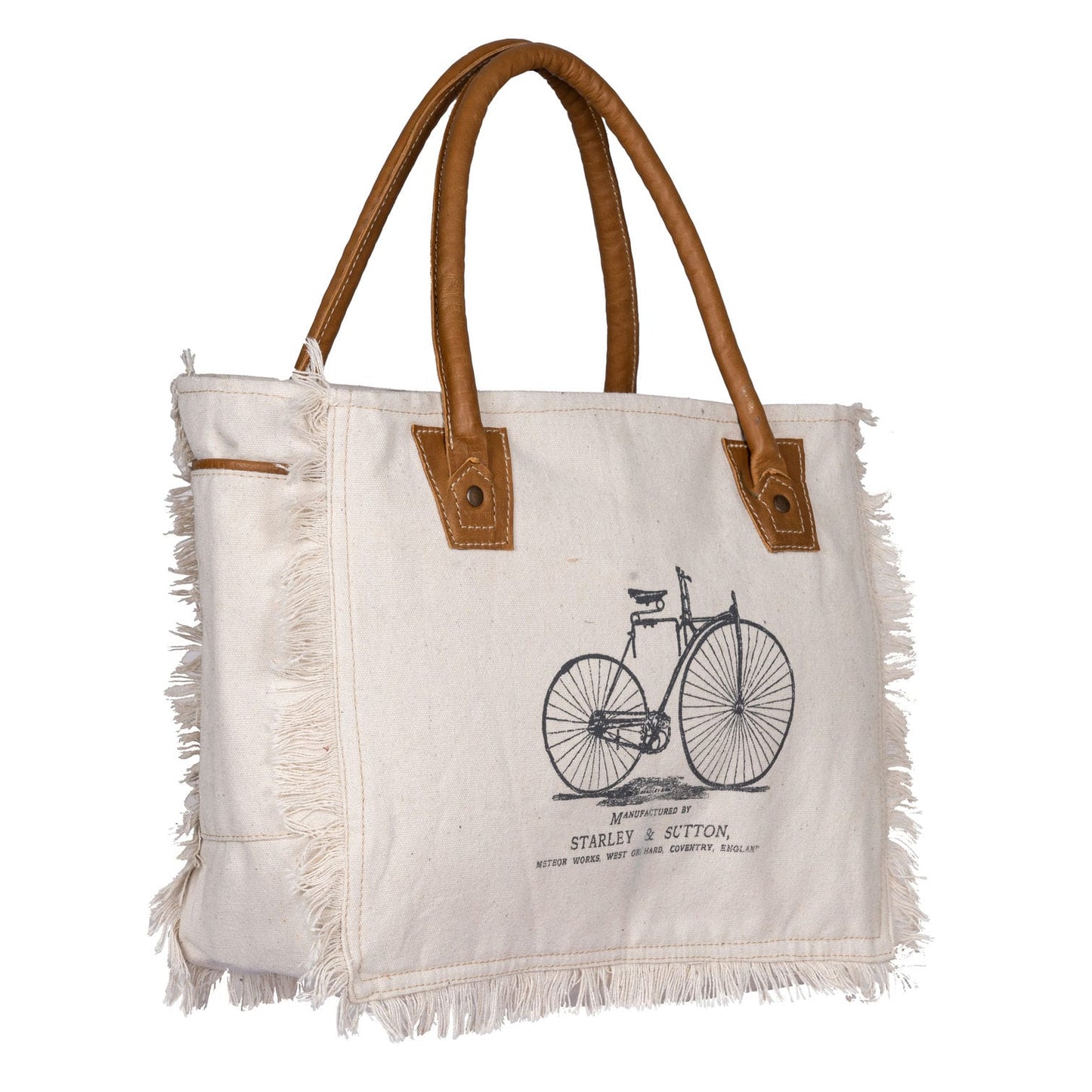 Cycle Print Hand Bag