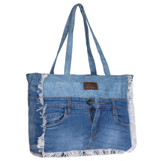 Beckett Denim Small Hand Bag
