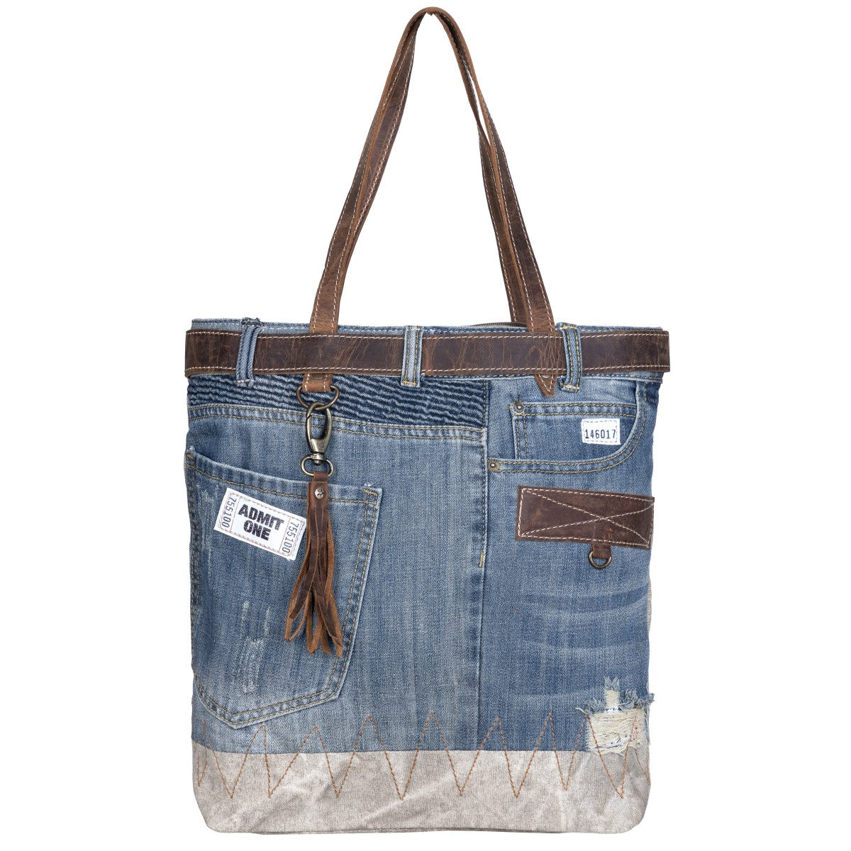 Marlowe Denim Tote Bag