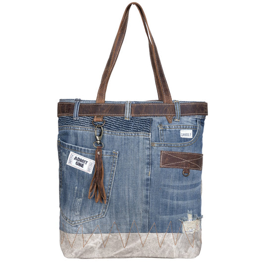 Marlowe Denim Tote Bag