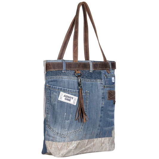 Marlowe Denim Tote Bag