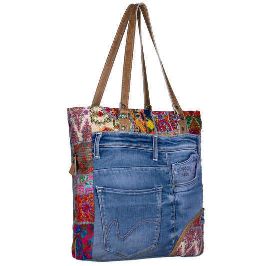 Kennedy Denim Tote Bag