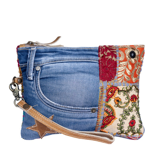 Hesper Denim Pouch