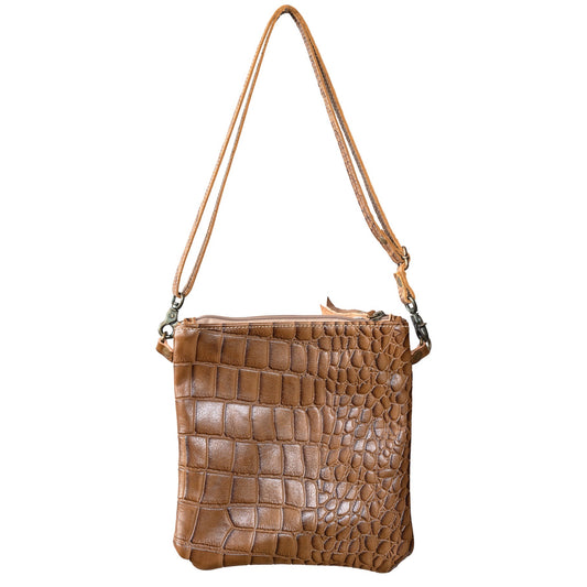 Croco Crux Crossbody