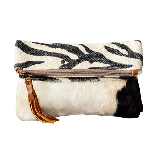 Zebra Style Small Clutch