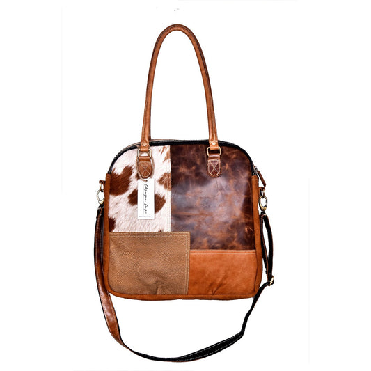 4 Leather Tote Bag With Shoulder Strip