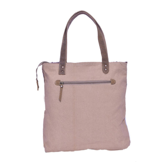 Six Block Rug And Hairon Tote Bag