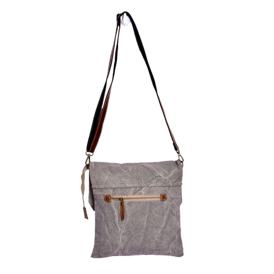 Star and 1934 Print Rough Shoulder Bag