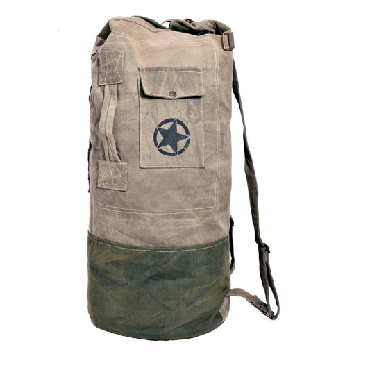 Round Army Style Traveller Bag