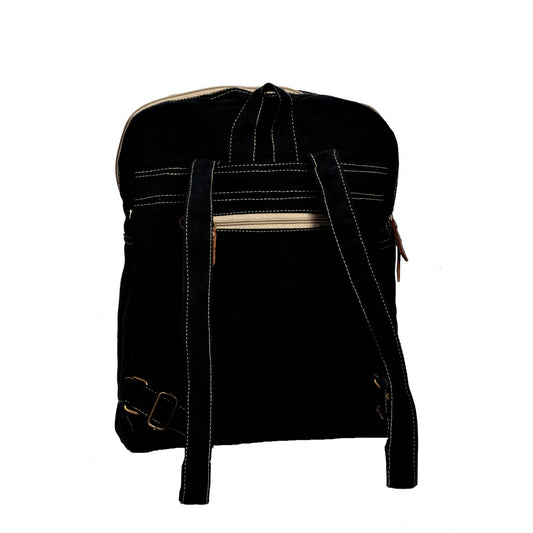Star Print With Zigzag Rug Pocket Backpack