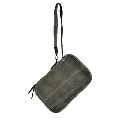Star Print With 3 Rings Clutch