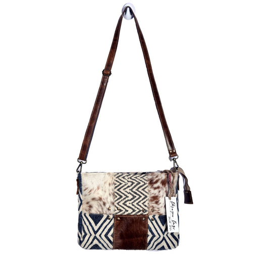 6 Block Rug &amp; Hairon Shoulder Bag