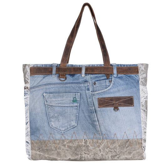 Lila Denim Weekender Bag