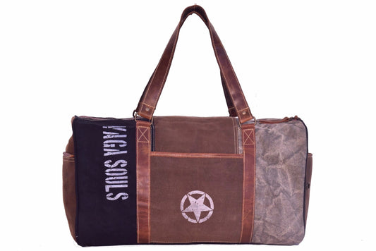 Star &amp; Vaga Souls Print Duffle Bag