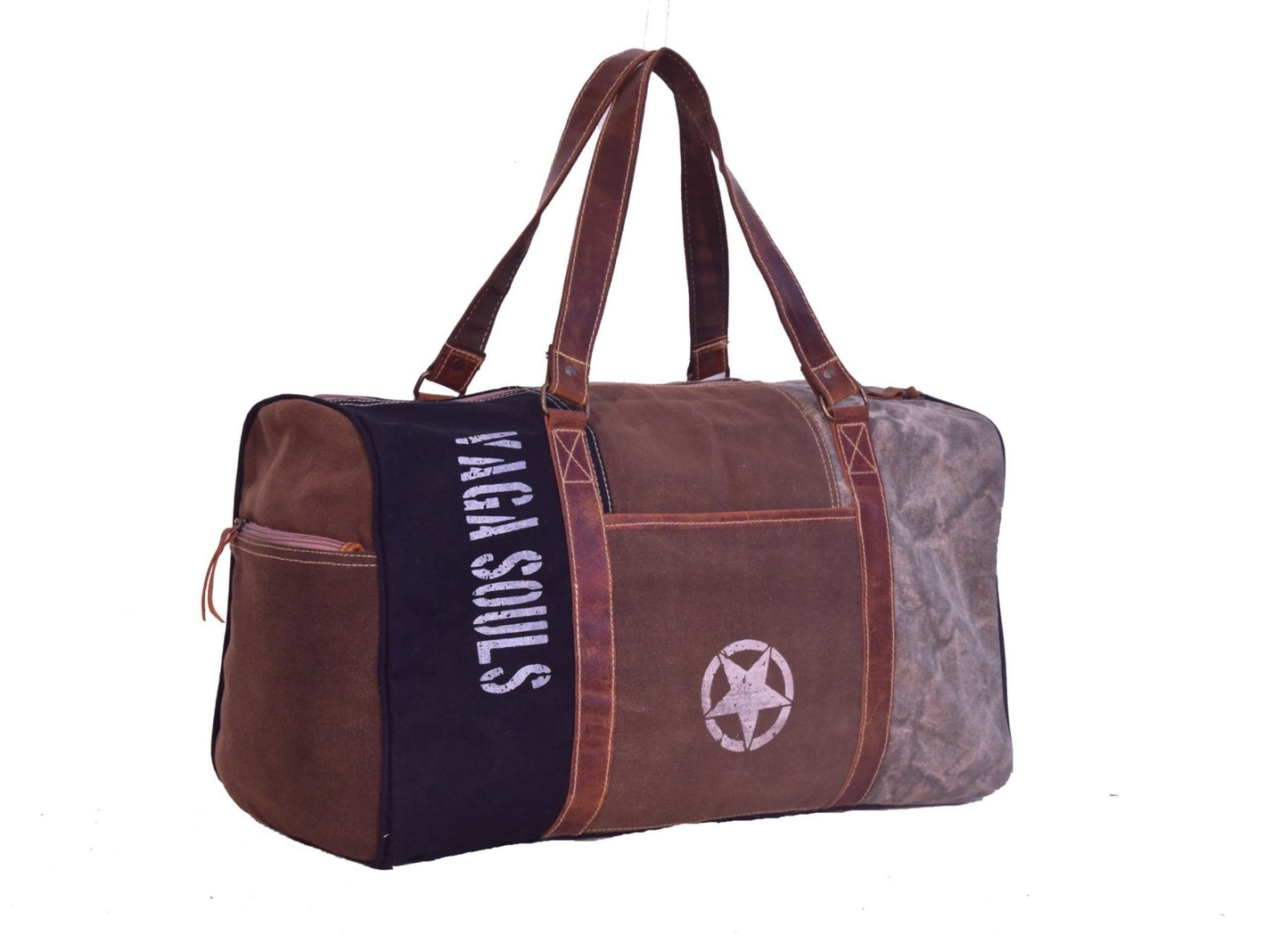 Star &amp; Vaga Souls Print Duffle Bag