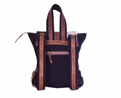 Rug With Hairon Flap Backpack