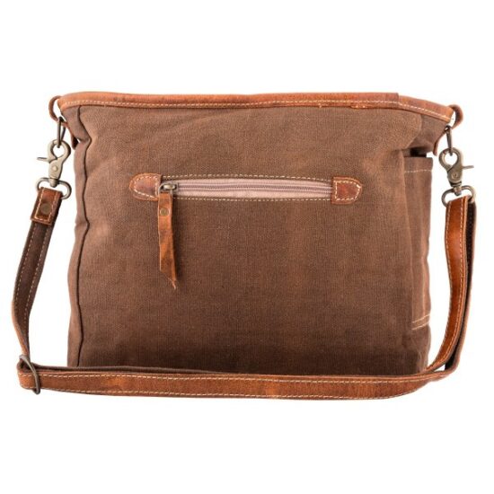 "Life of Full" Print With Hairon Shoulder Bag - Image 5
