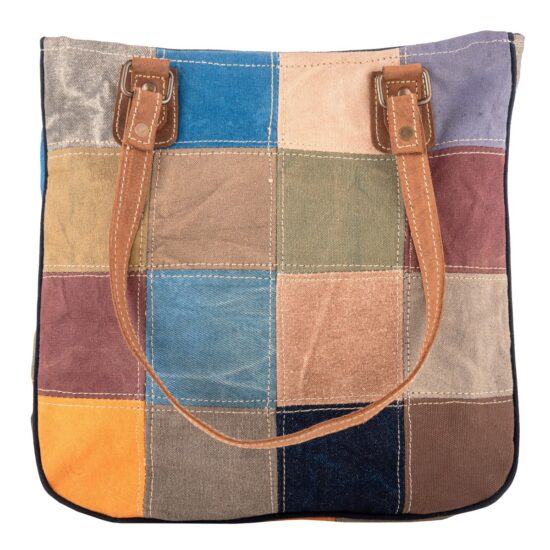 Multi-Colored Canvas Tote Bag - Image 3