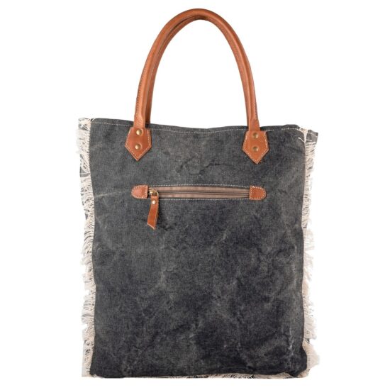 Black Cream Tote Bag - Image 3