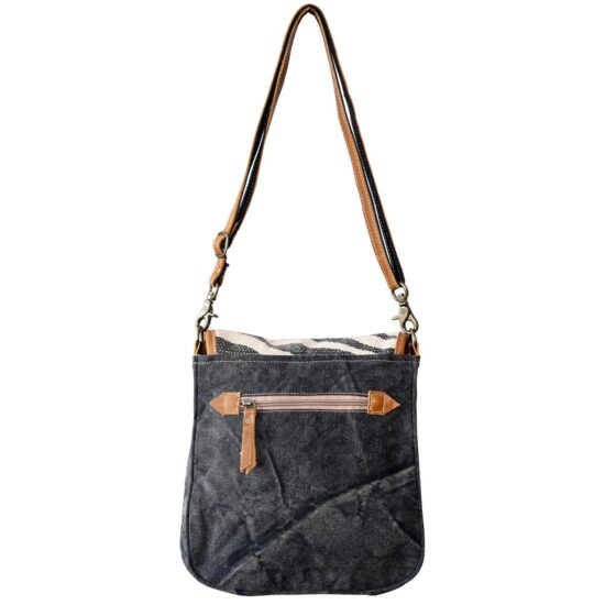 Zebra-Style Shoulder Bag - Image 3