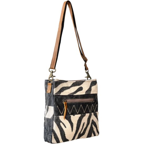 Zebra Check Shoulder Bag - Image 2