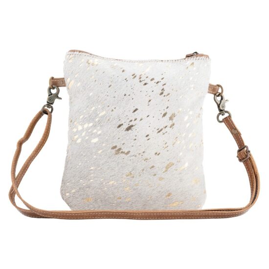 Gold White Hairon Crossbody - Image 3