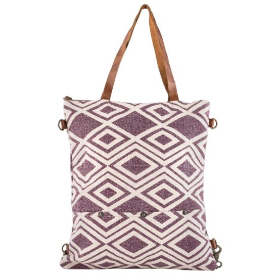 Puzzled Prism Shoulder Bag cum Backpack - Image 3