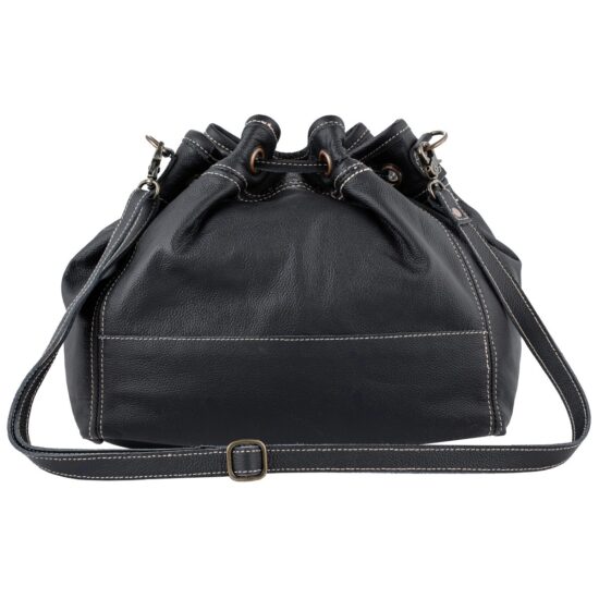 Black Bucket Shoulder Bag - Image 3