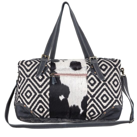 Black Mini Swan Duffle Bag