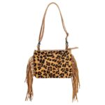 Sassy Fringed Leopard Crossbody