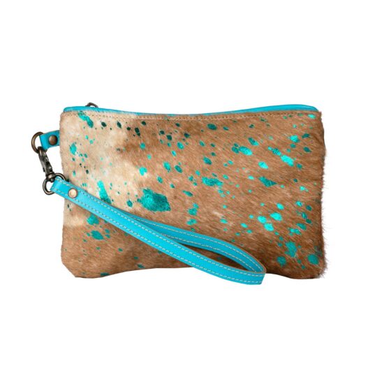 Glitzy Turquoise Pouch - Image 2