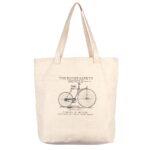 Vintage Cycle Print Shopping Bag