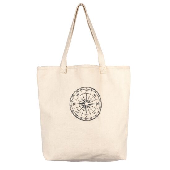 Compass Print Shoppping Bag