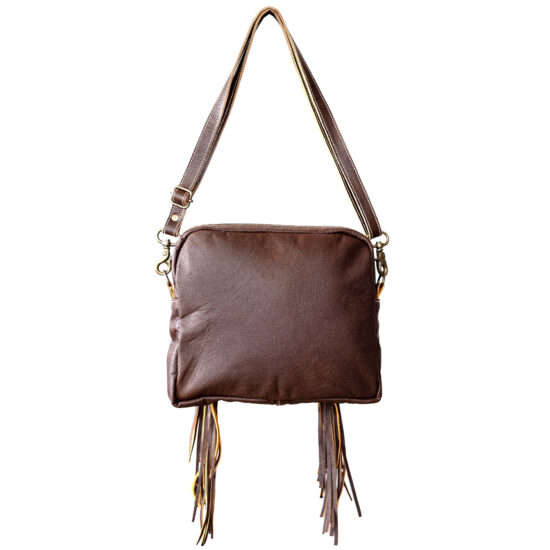 Flying Hand Tooled Bird Shoulder Bag - Image 3