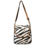 Zebra-Style Shoulder Bag