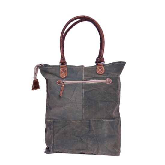 Vintage Print With Star Tote Bag - Image 2